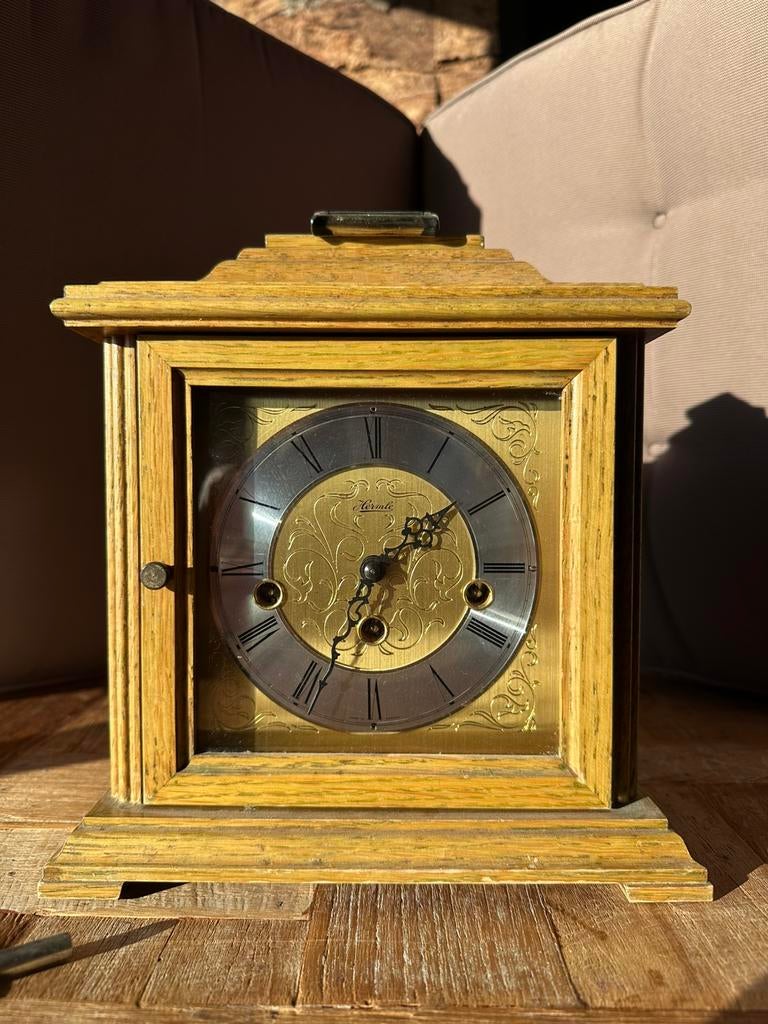 Westminster tafel pendule klok Hermle, Antiek en Kunst, Antiek | Klokken, Ophalen of Verzenden