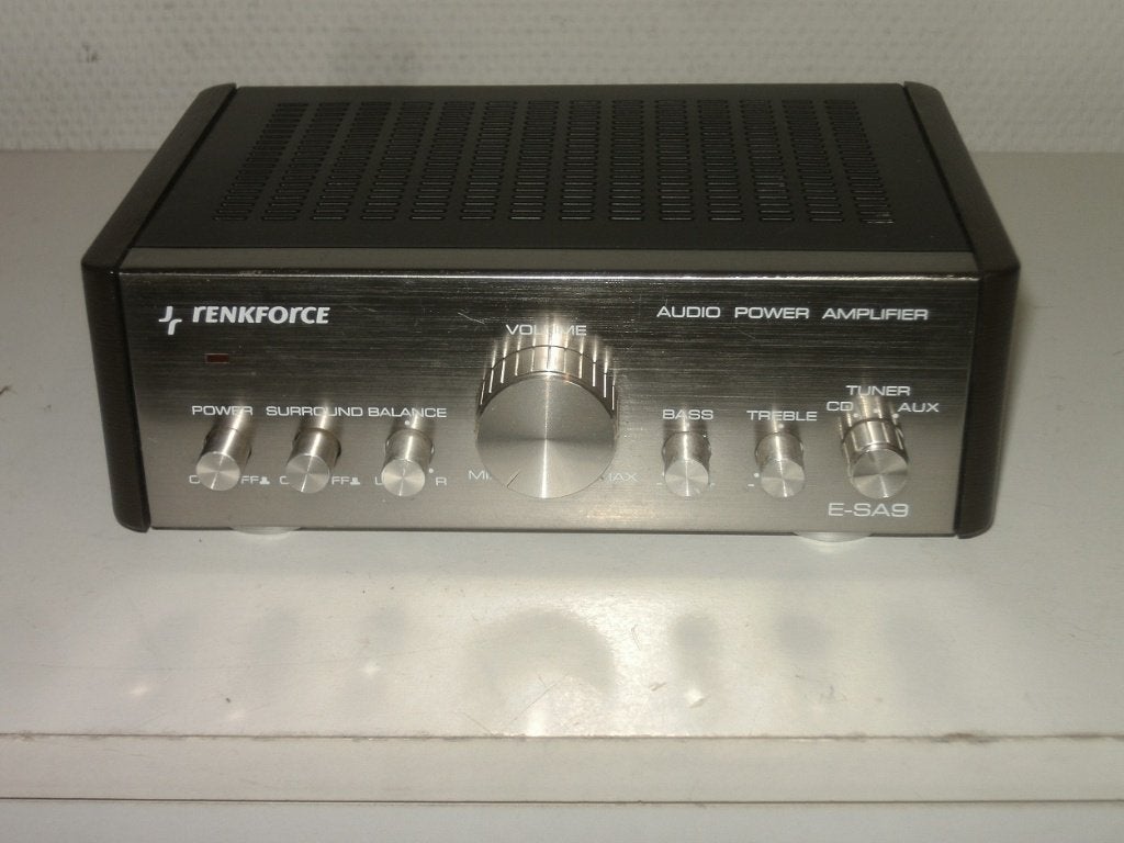 Renkforce mini versterker type S-SA9 2x12 watt, Ophalen, Gebruikt, Minder dan 60 watt, Overige merken