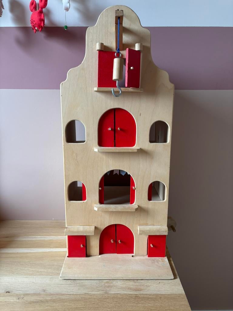 Grachtenpand poppenhuis, Ophalen, Zo goed als nieuw, Poppenhuis