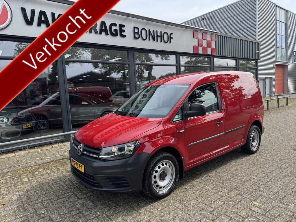 Volkswagen Caddy 1.4 TSI L1H1 BMT Easyline CRUISE-GRIJSKENTE, Auto's, Bestelauto's, Voorwielaandrijving, Stof, Gebruikt, Euro 6
