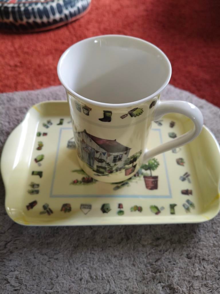 Leuk Ontbijt/Thee/ Koffiesetje;bord+mok, leuk voor Moederdag, Ophalen of Verzenden, Nieuw