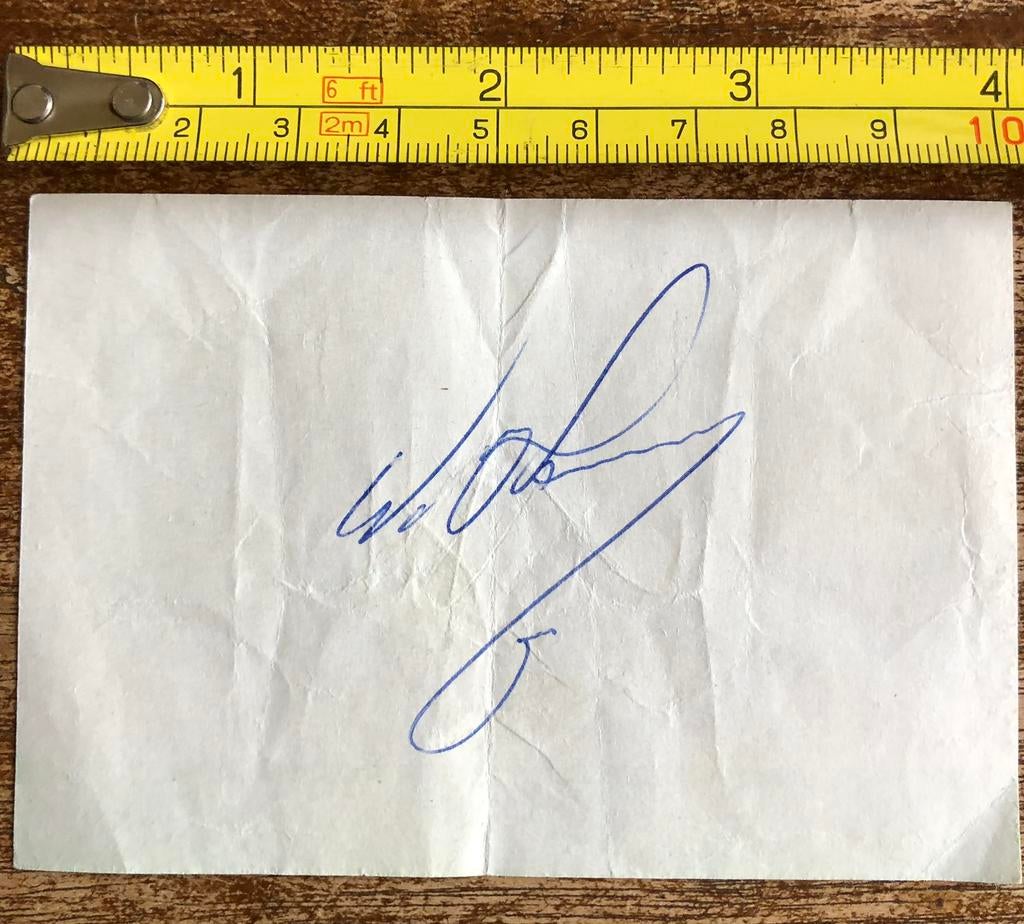 Originele Handtekening Willem van Hanegem uit 1978 (WK’78), Verzamelen, Ophalen of Verzenden, Zo goed als nieuw, Shirt