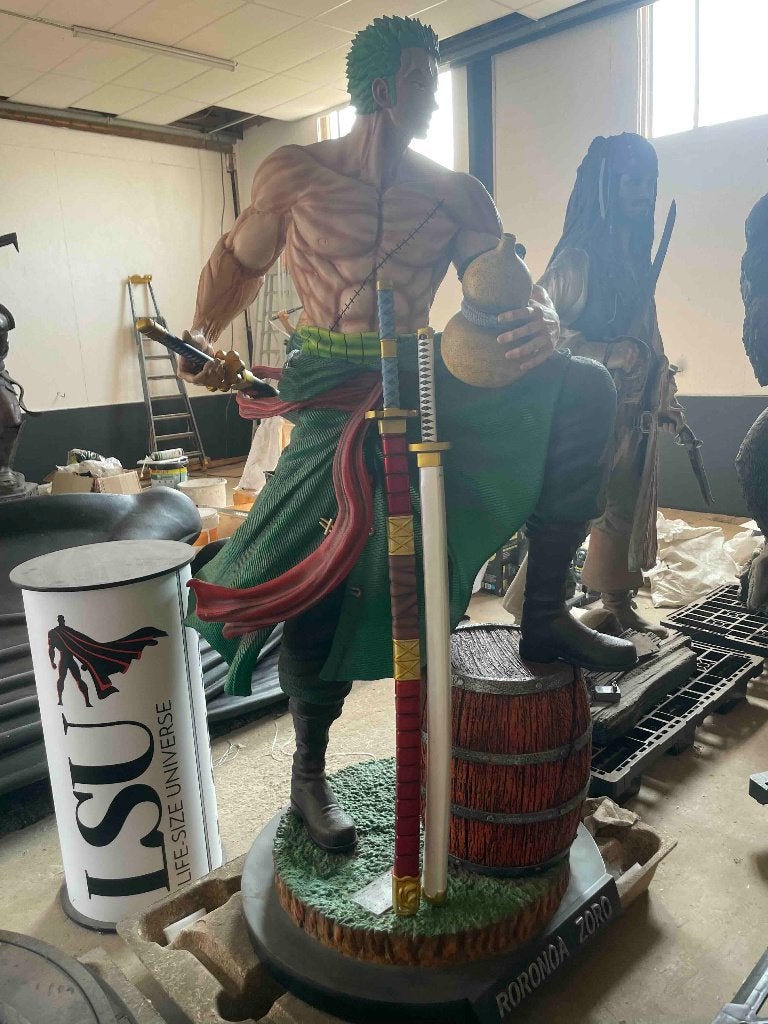 One Piece Roronoa Zoro Life-Size Statue PTS, Ophalen of Verzenden, Zo goed als nieuw, Fantasy