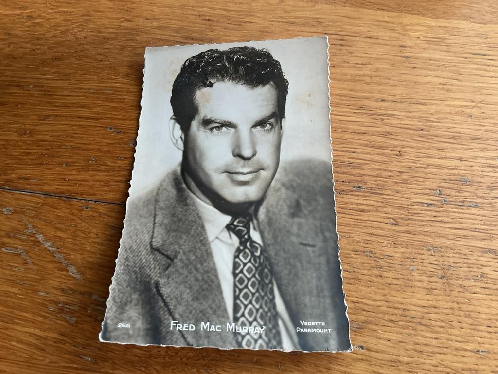A144 FRED MAC MURRAY, Ophalen of Verzenden, Zo goed als nieuw, Foto of Kaart