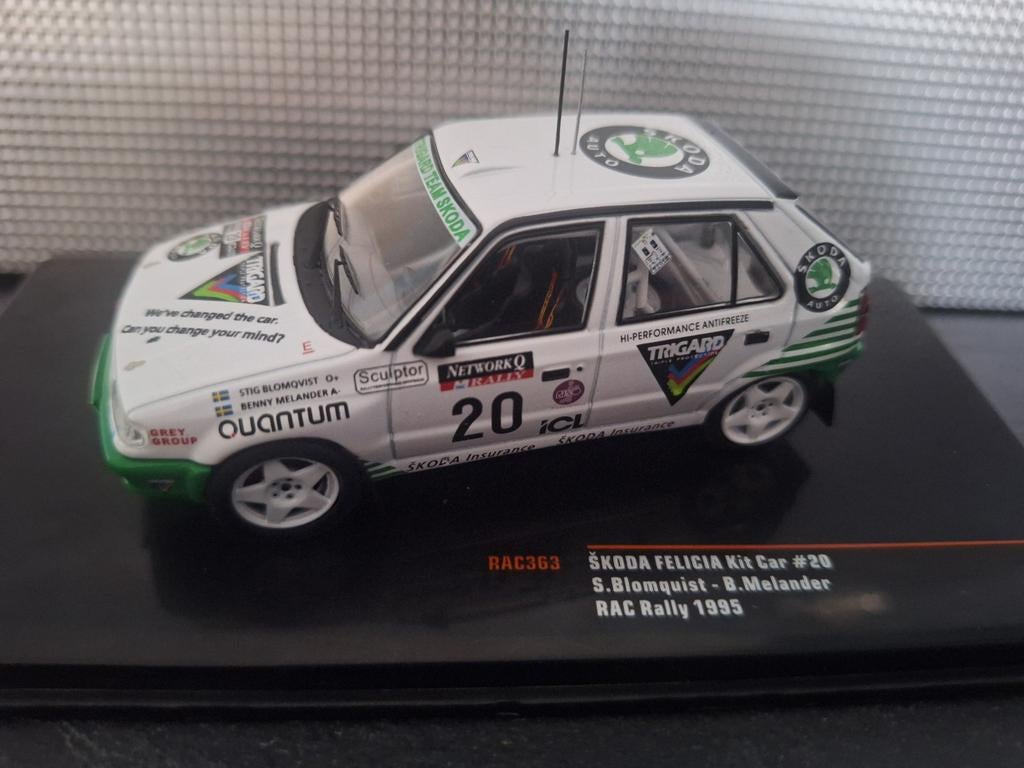 Skoda Felicia Kit Car #20 RAC Rally 1995
Schaal 1:43, Overige merken, IXO, IXO, Nieuw