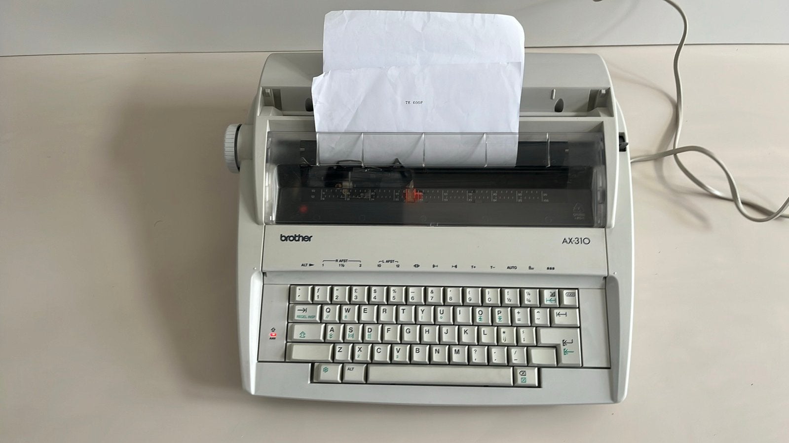 Brother elektrische typemachine, Diversen, Typemachines, Ophalen