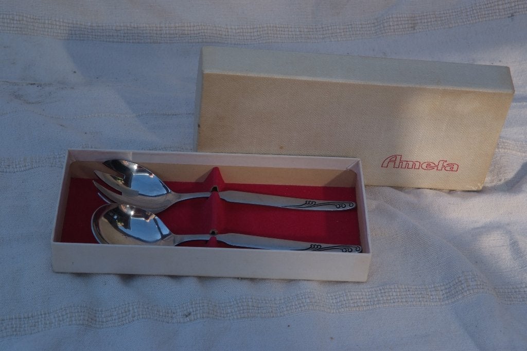 sla couvert set, Ophalen of Verzenden, Rvs of Chroom
