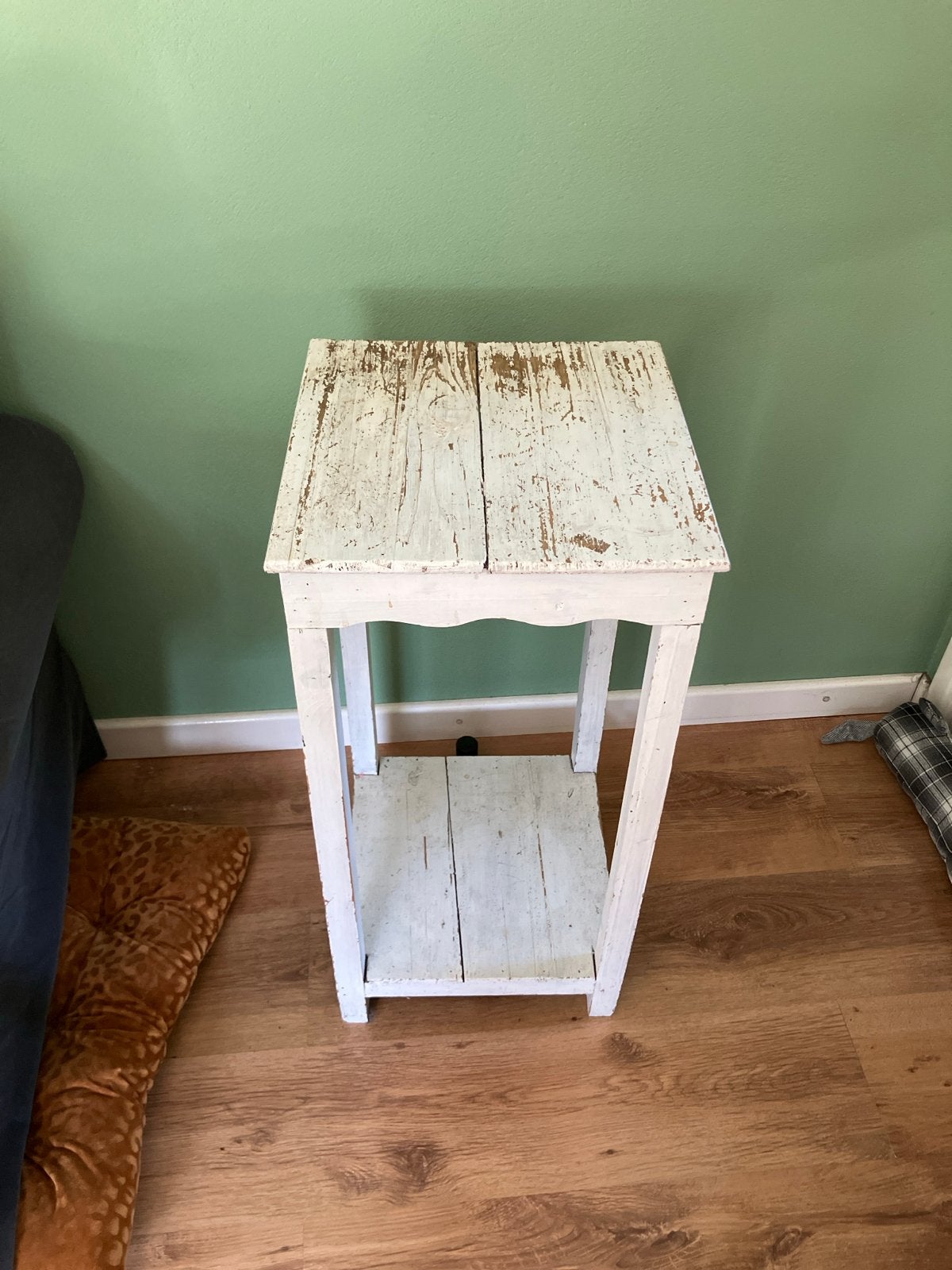 Vintage houten bijzettafel - Shabby Chic, Ophalen of Verzenden