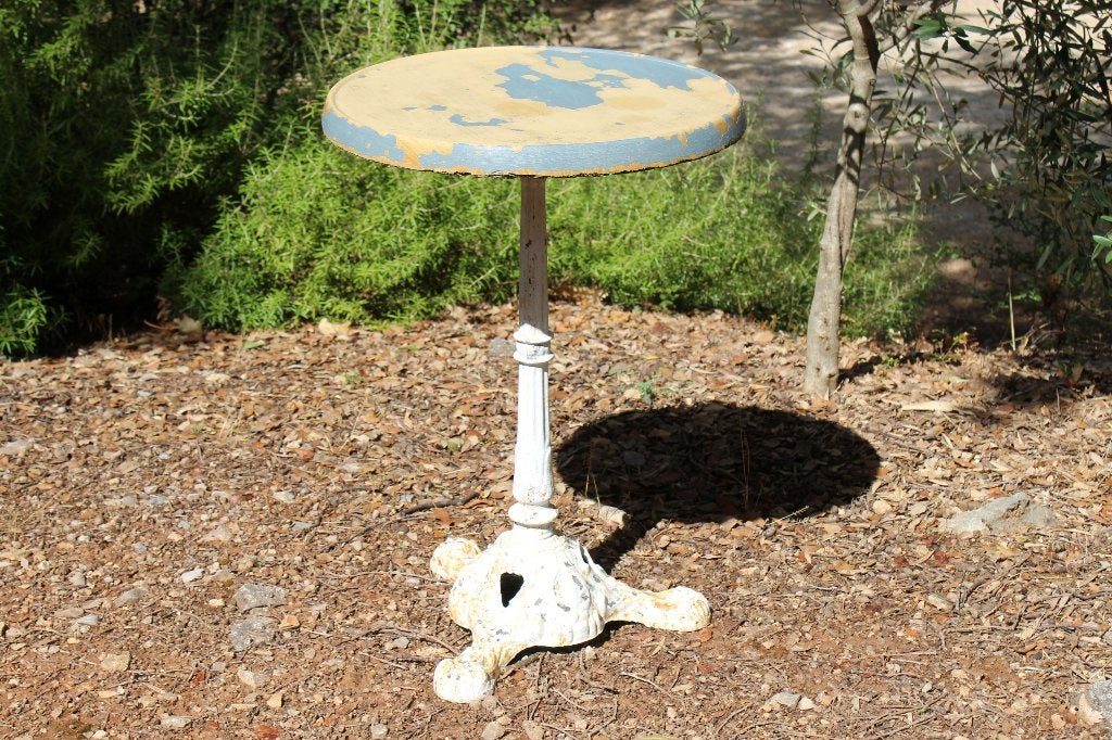 Brocante - Originele oude Bistro-tafel!, Ophalen, Gebruikt