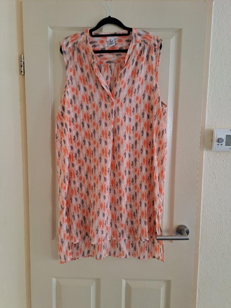 Top / tuniek maat XXL, Kleding | Dames, Grote Maten, Casual Ladies, Oranje, Zo goed als nieuw, Shirt of Top