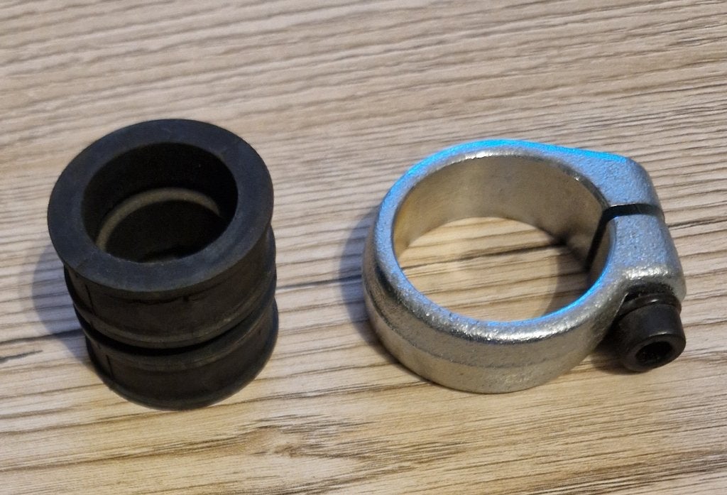Zundapp 19 mm inlaatrubber, spruitstuk , uitlaatklem nieuw ., Ophalen, Nieuw, Overige typen