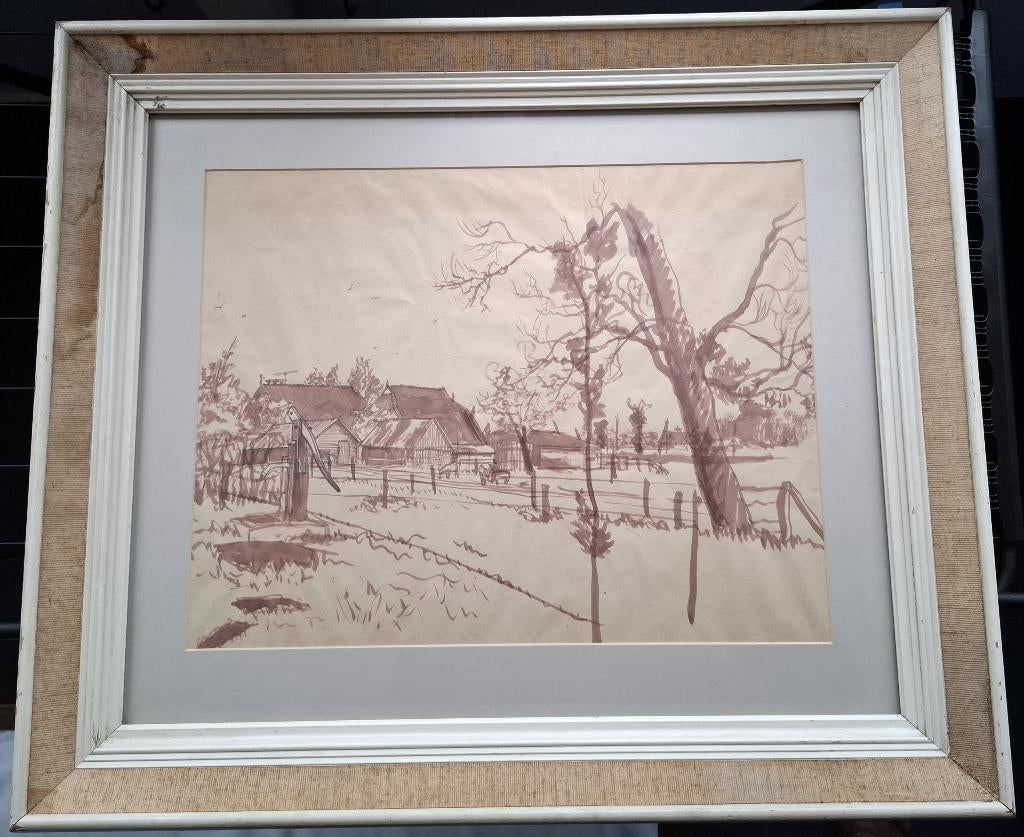 Aquarel van G.W. Weller., Ophalen