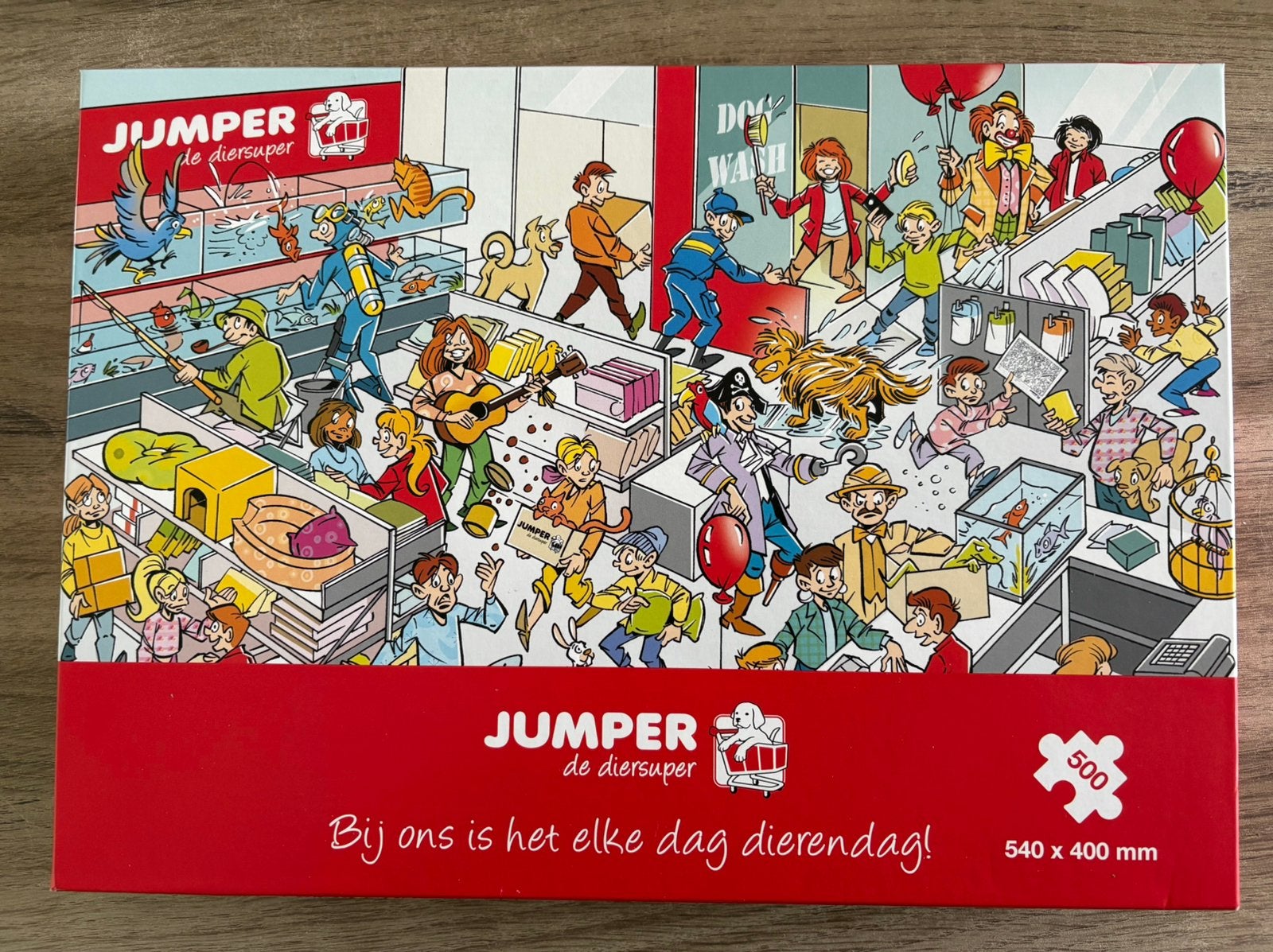 Dierendag puzzel 500 stukjes, Hobby en Vrije tijd, Ophalen, 500 t/m 1500 stukjes, Zo goed als nieuw