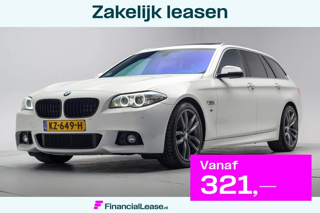 BMW 5 Serie TOURING 520i M-Sport High Executive Aut. [ Panor, Automaat, 15 km/l, Gebruikt, 4 cilinders