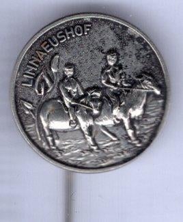 Linnaeushof zilverkleurig paarden speldje ( U_332 ), Verzenden, Nieuw, Stad of Land, Speldje of Pin