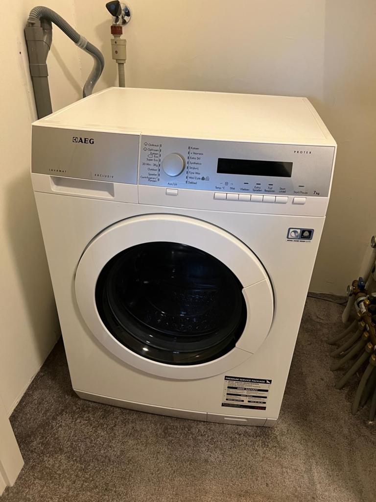 Aeg wasmachine 7 kg, Witgoed en Apparatuur, Wasmachines, Ophalen, Gebruikt, Handwasprogramma, Voorlader