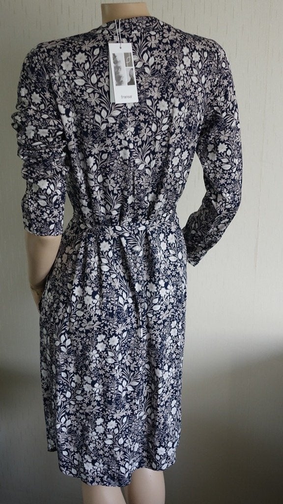 nieuw FRANSA jurkje blauw beige, Fransa, Nieuw, Knielengte, Maat 36 (S)