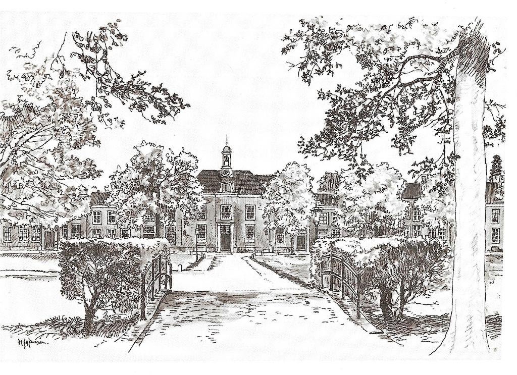 AK Zeist - Zusterplein met Kerk (Marius Jansen), Verzenden, 1960 tot 1980, Ongelopen, Utrecht