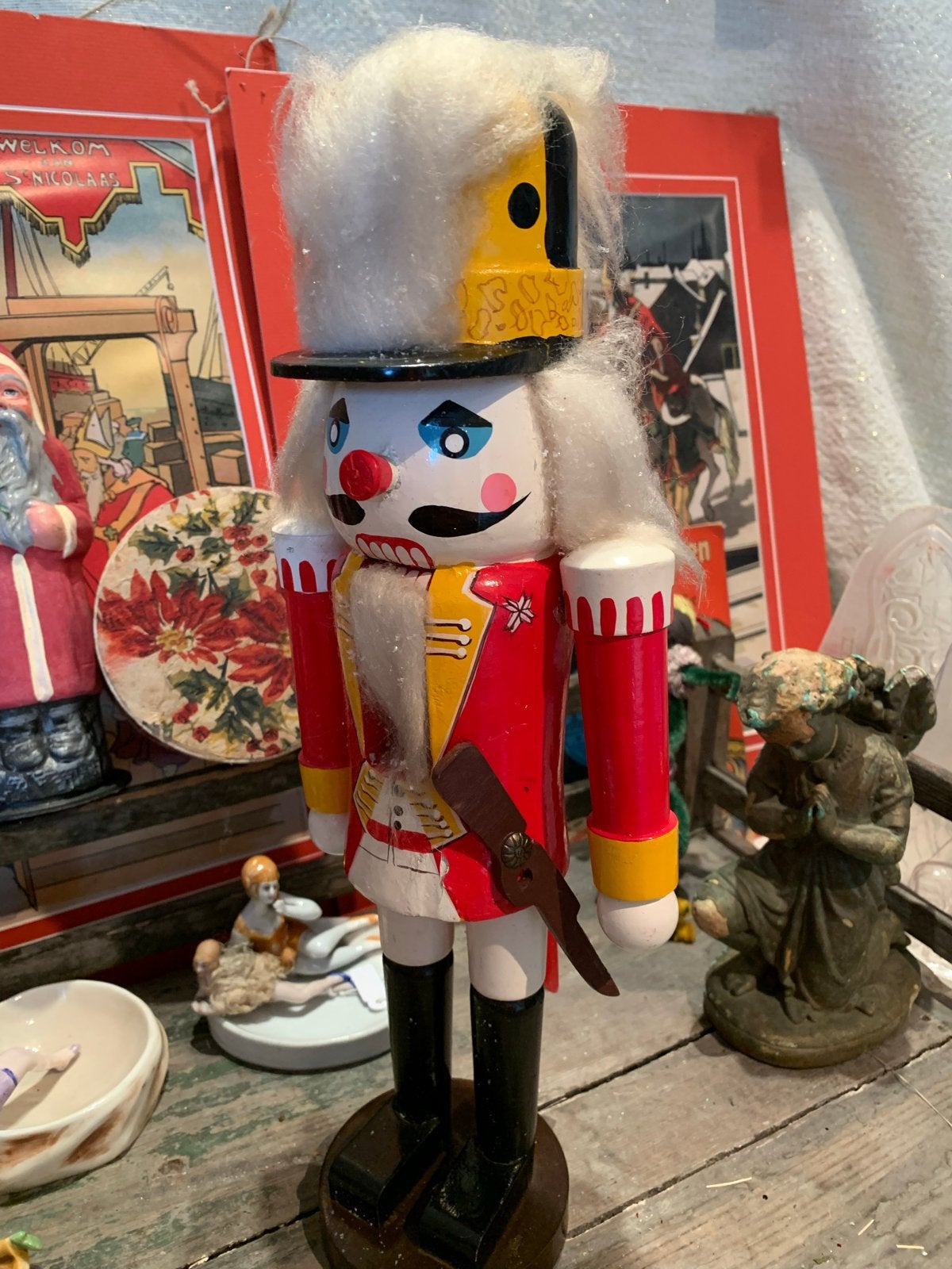 Notenkraker Ertzgebirge - Klassieke Kerstdecoratie, Gebruikt, T, Ophalen of Verzenden, N