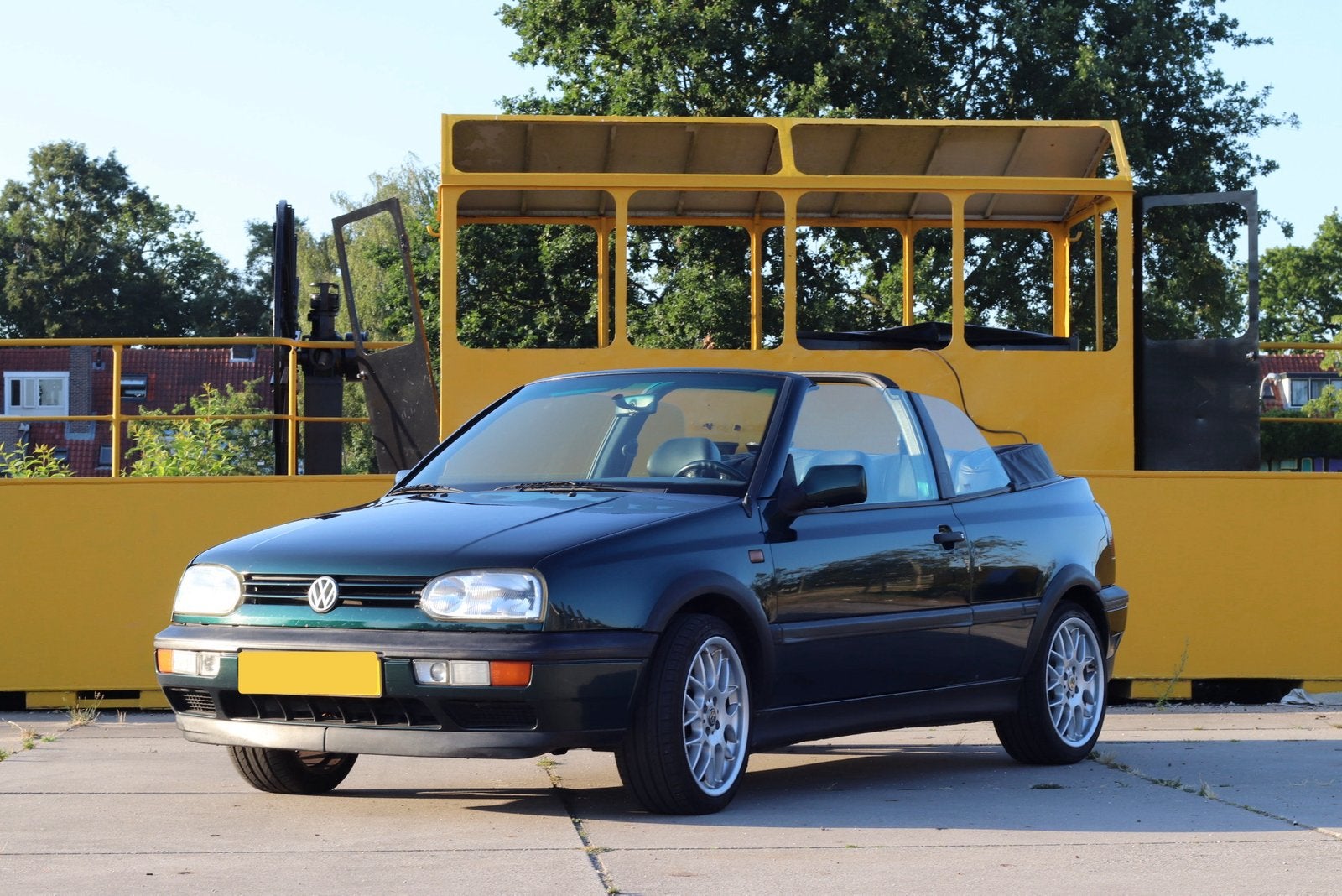 Volkswagen Golf 2.0 Cabriolet 85KW E2 1993 Groen, Auto's, Volkswagen, Particulier, Golf, Benzine, Cabriolet, Handgeschakeld, Geïmporteerd