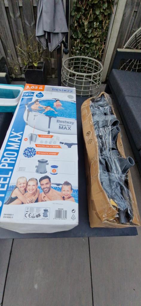 Zwembad te koop, Ophalen, Minder dan 80 cm, Rond, 300 cm of meer
