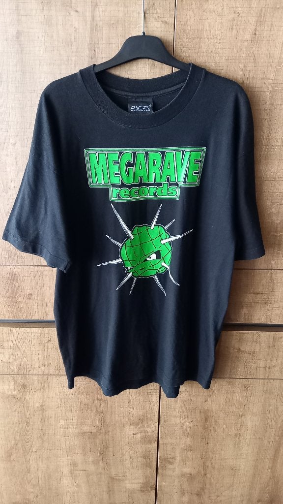 Megarave 100 % hardcore 90s T-Shirt, Ophalen of Verzenden, Zo goed als nieuw, Maat 56/58 (XL), Zwart