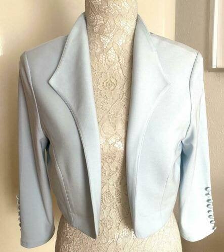 Hermann Lange bolero/jasje maat 42 NIEUW, Kleding | Dames, Blauw, Maat 42/44 (L), Nieuw, Ophalen of Verzenden