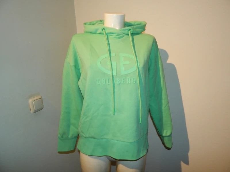 Goldbergh groene sweater merk druk voorkant capuchon S, Verzenden, Zo goed als nieuw, Maat 36 (S), Goldbergh