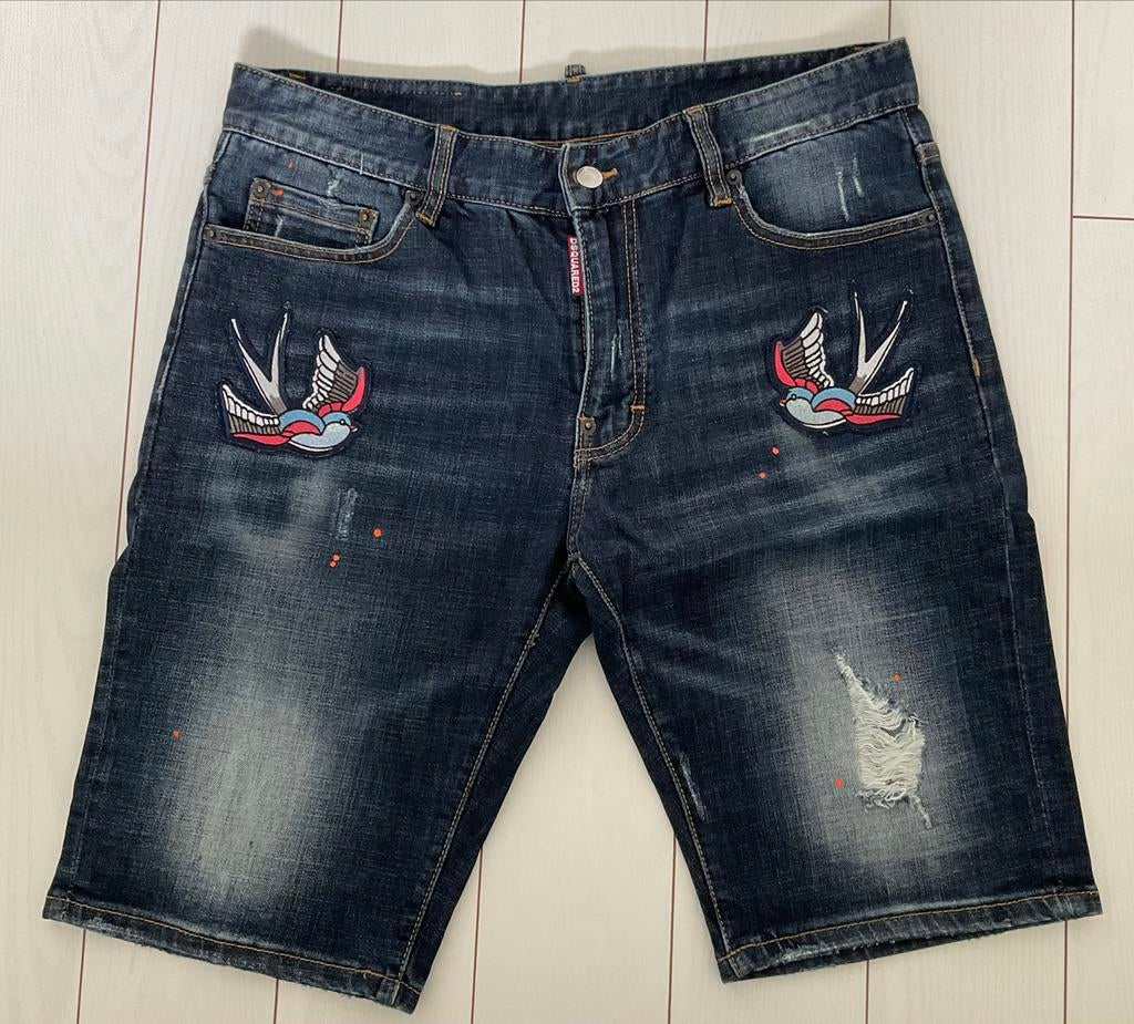 Dsquared2 Jeans Short W34, Ophalen of Verzenden, Zo goed als nieuw, Blauw, W33 - W34 (confectie 48/50)
