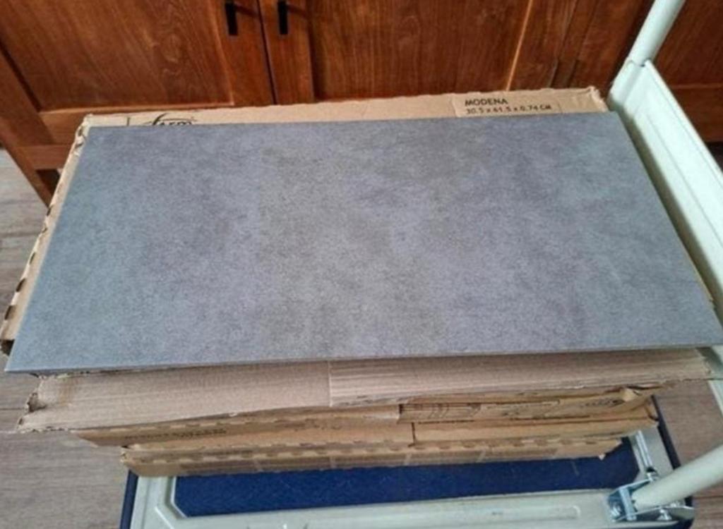 40 tegels (30/60cm) betonlook-tegels 7m2 NIEUW, Ophalen, 60 cm of meer, Nieuw, Minder dan 5 m²