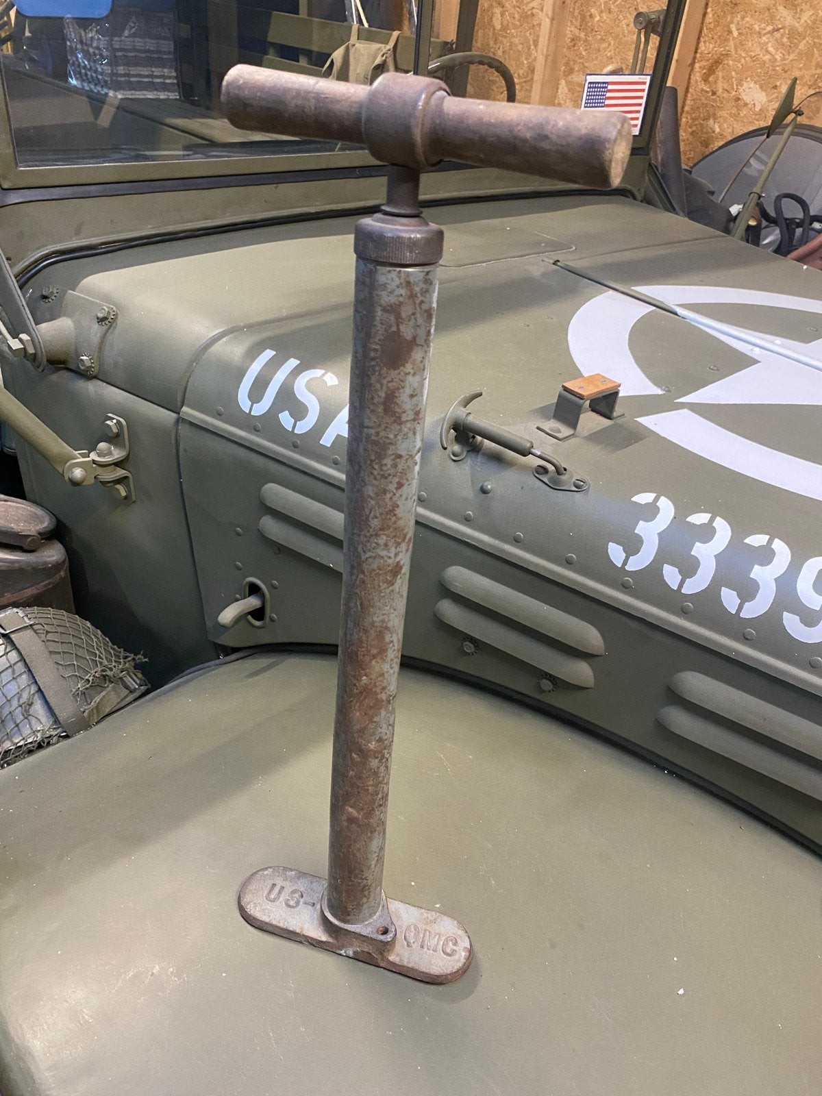 WW2 US-QMC bandenpomp - Origineel Militair Voertuig Onderdee, Ophalen of Verzenden