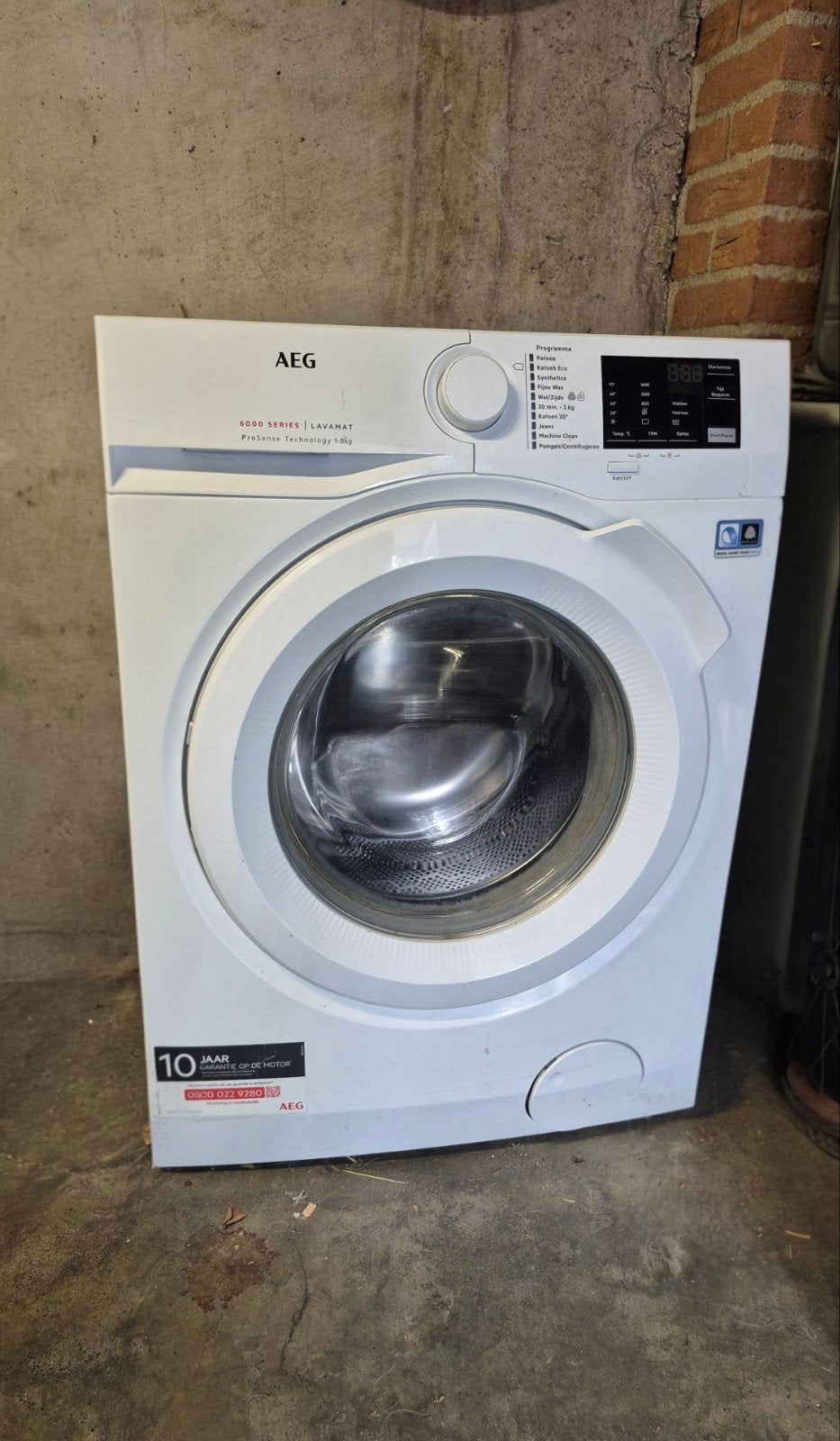 AEG 6000 SERIES LAVAMAT ProSense Technology 1-8kg, Witgoed en Apparatuur, Wasmachines, Ophalen, 6 tot 8 kg, Gebruikt, Wolwasprogramma