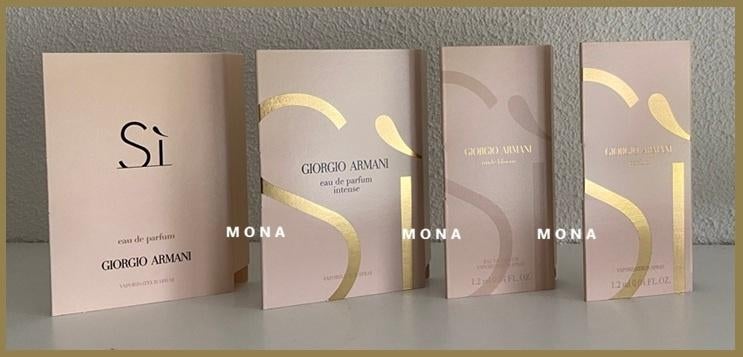 Sí set 4 parfum samples proefjes testers monsters, Verzenden, Nieuw