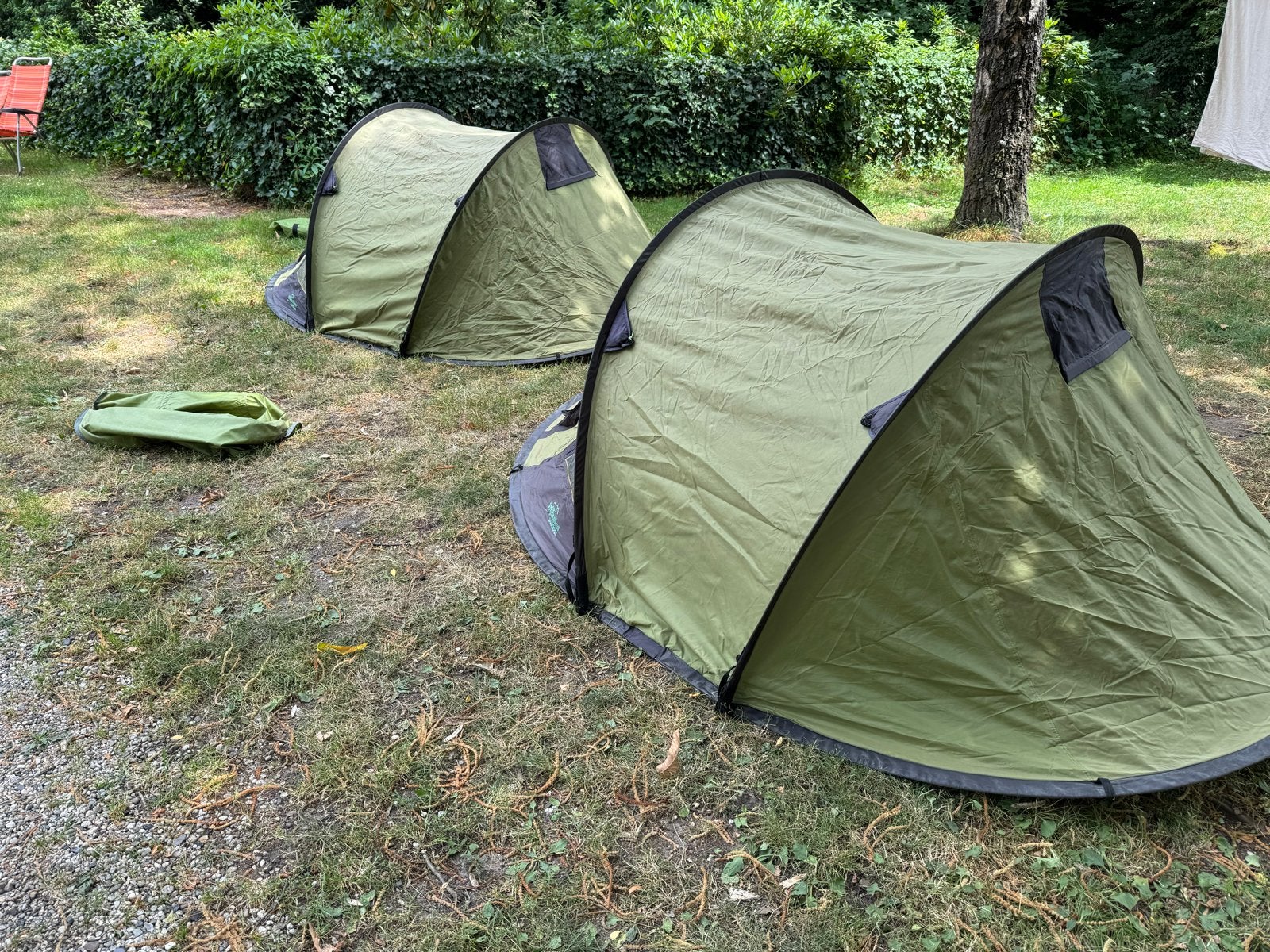 2x Vrijbuiter Outdoor opgooitent - Snel op te zetten!, Caravans en Kamperen, Ophalen, Gebruikt, Tot en met 2