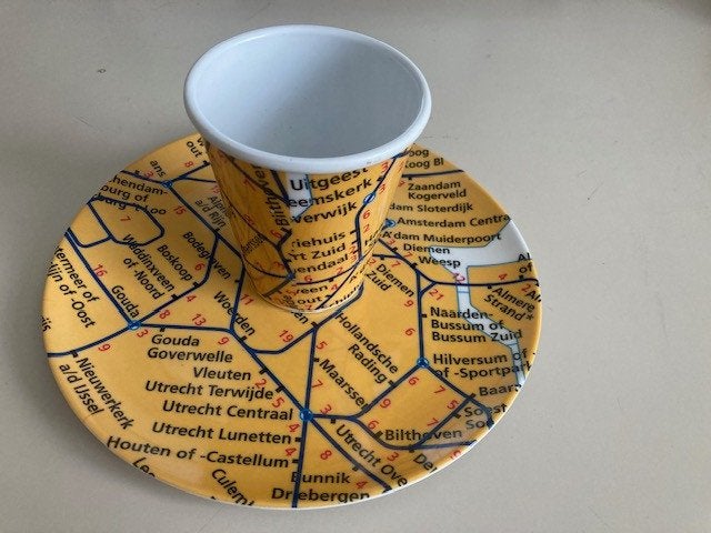Bord en beker NS, Verzamelen, Ophalen, Gebruikt, Trein, Overige typen