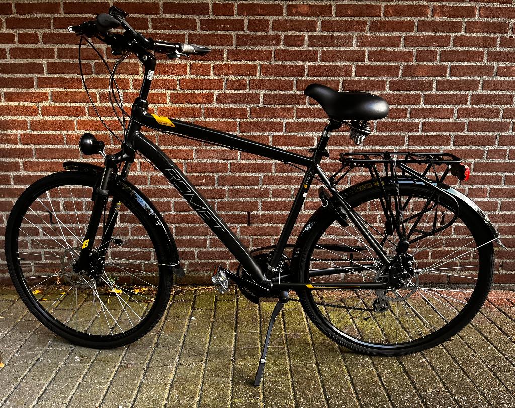 Herenfiets - framehoogte 53 cm - EIGENLIJK NIEUW!, Fietsen en Brommers, Versnellingen, Zo goed als nieuw, Schijfrem, 53 tot 57 cm