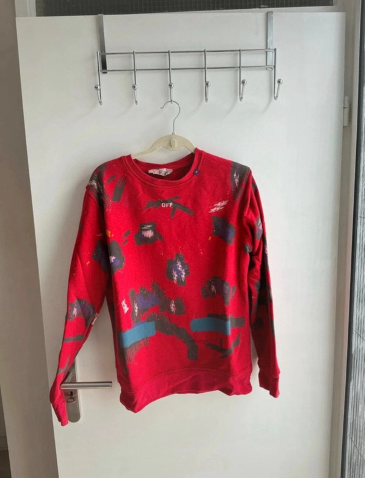Off-White Virgil Abloh Sweatshirt Rood - Gedragen, Ophalen of Verzenden, Gedragen