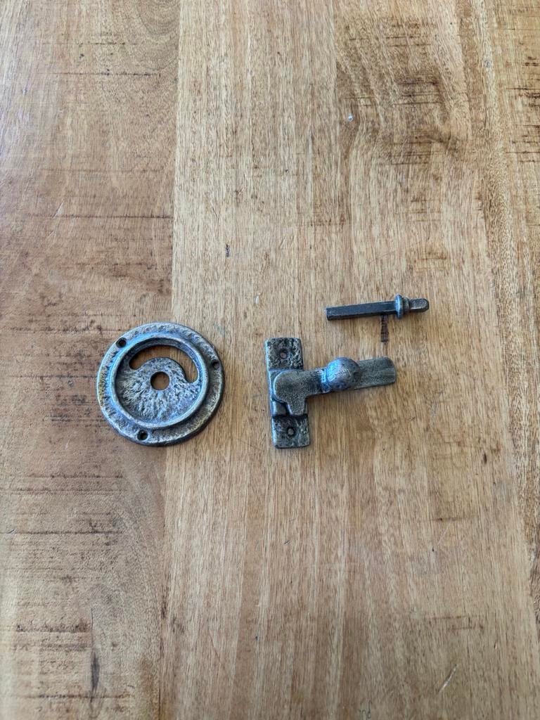 Antiek WC slot - Authentieke deurvergrendeling, Ophalen of Verzenden