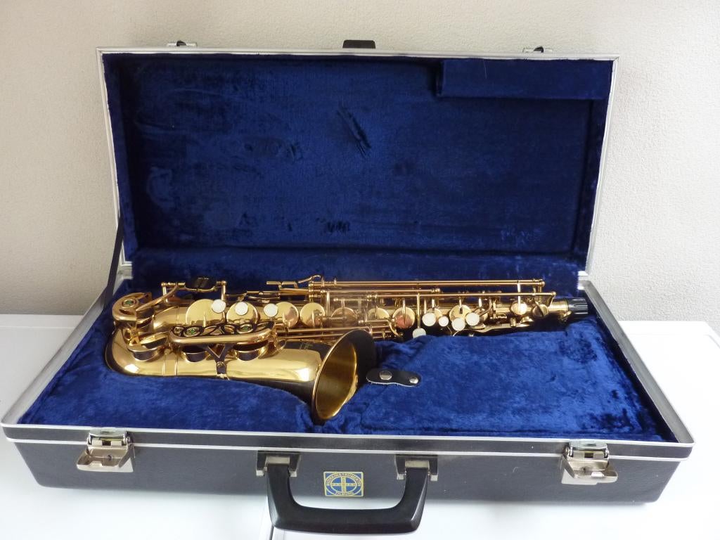 Alt saxofoon.Dufour. Standard. Francais., Ophalen of Verzenden, Gebruikt, Overige typen, Met koffer