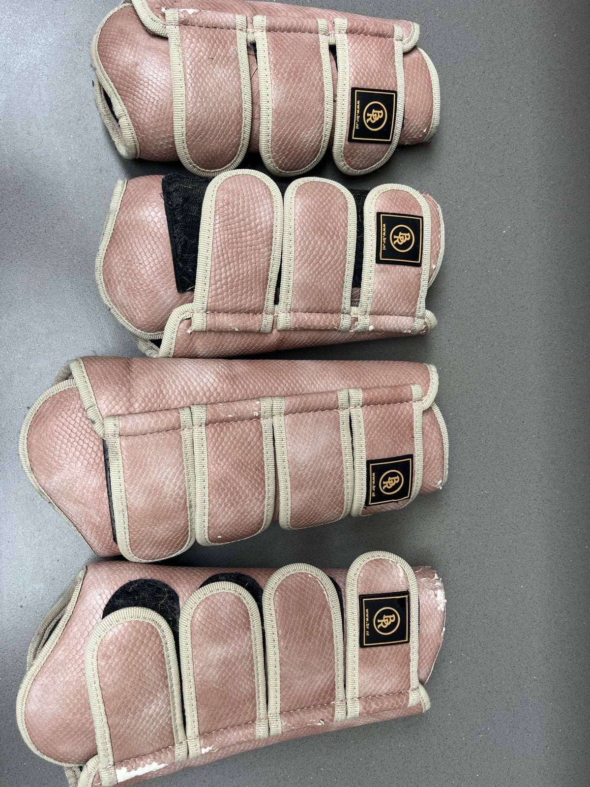 Set BR roze peesbeschermers voor (maat M) achter (L), Dieren en Toebehoren, Paarden en Pony's | Beschermers, Ophalen of Verzenden