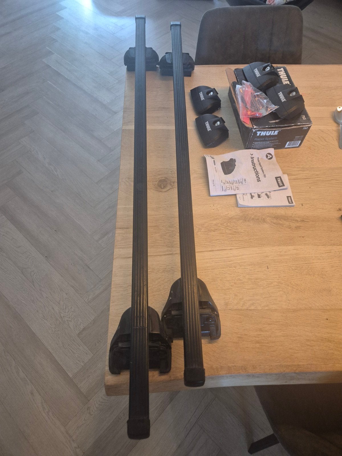 Thule Rapid System 753 dakdragers, Ophalen, Gebruikt