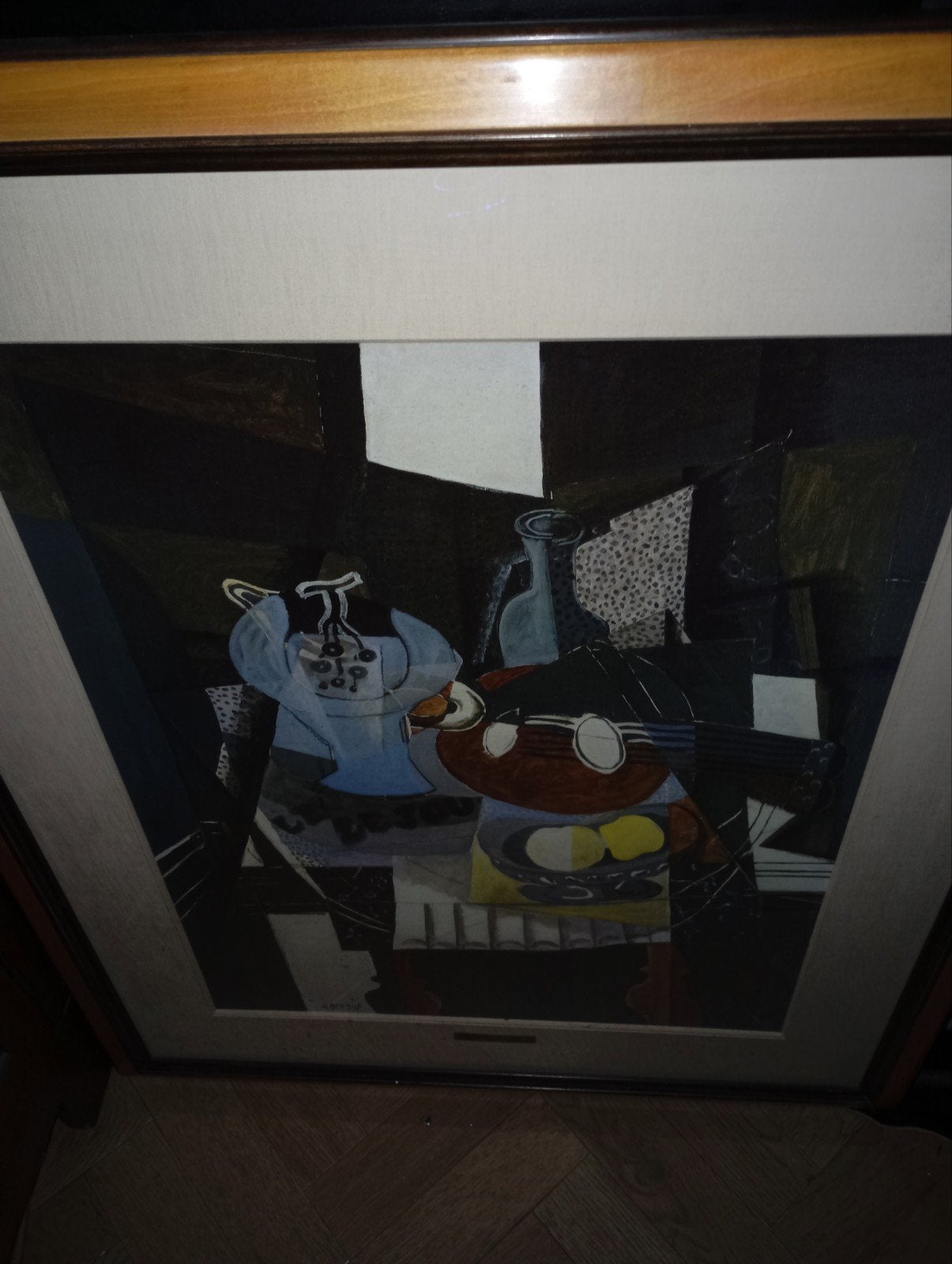 Ingelijste reproductie van Georges Braque, kubisme, Ophalen of Verzenden