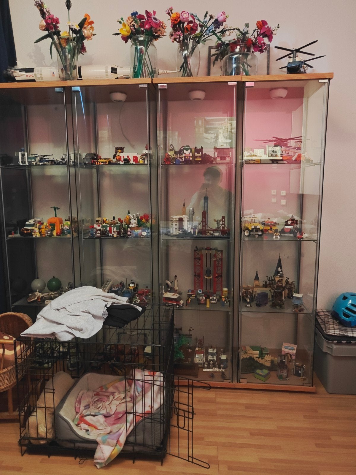 4 IKEA vitrinekasten (oudere collectie) - zonder inhoud, Huis en Inrichting, Kasten | Vitrinekasten, Ophalen