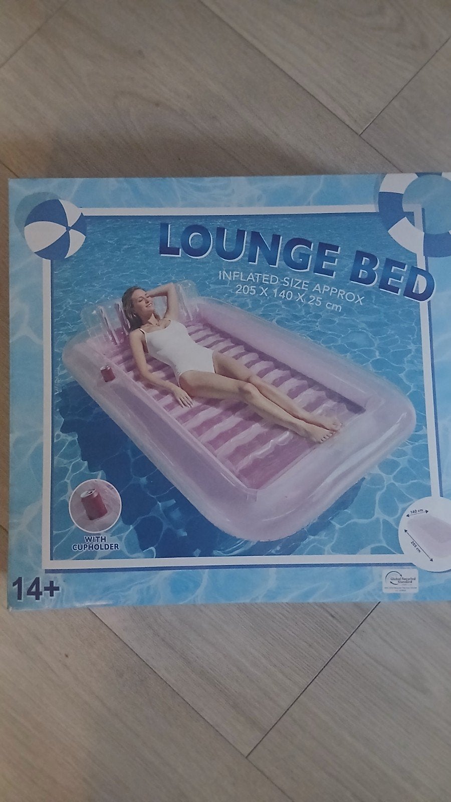 Roze loungebed vd action, Ophalen, Nieuw