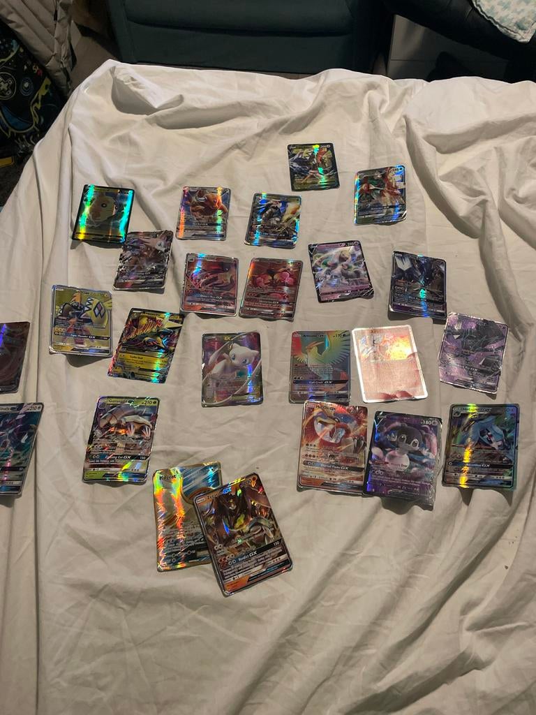 Pokémon GX en EX kaarten collectie, Verzenden, Gebruikt, Meerdere kaarten, Foil
