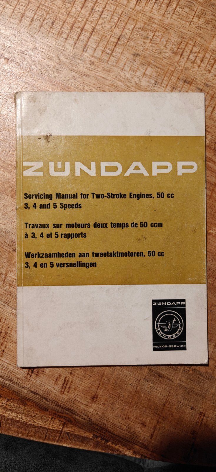Zundapp service manual, Fietsen en Brommers, Flovye, Flovye, Ophalen of Verzenden, Zo goed als nieuw