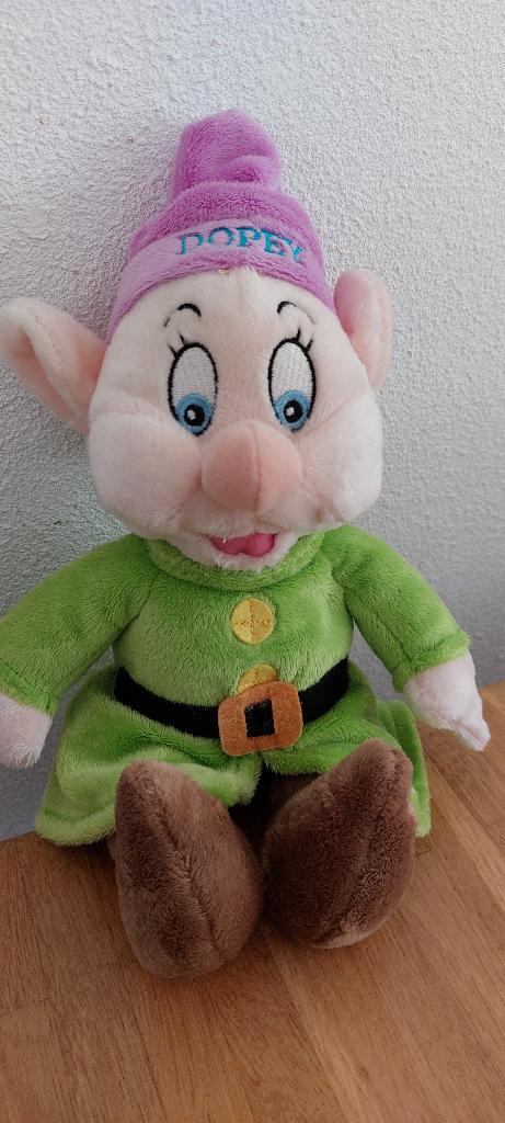 Pluchen Dopey, 30 cm., Ophalen of Verzenden, Sneeuwwitje of Doornroosje, Knuffel