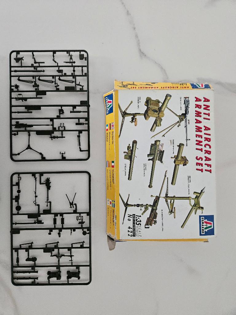 Italeri Anti Aircraft set 1/35, Ophalen of Verzenden, Zo goed als nieuw, 1:35 tot 1:50, Diorama