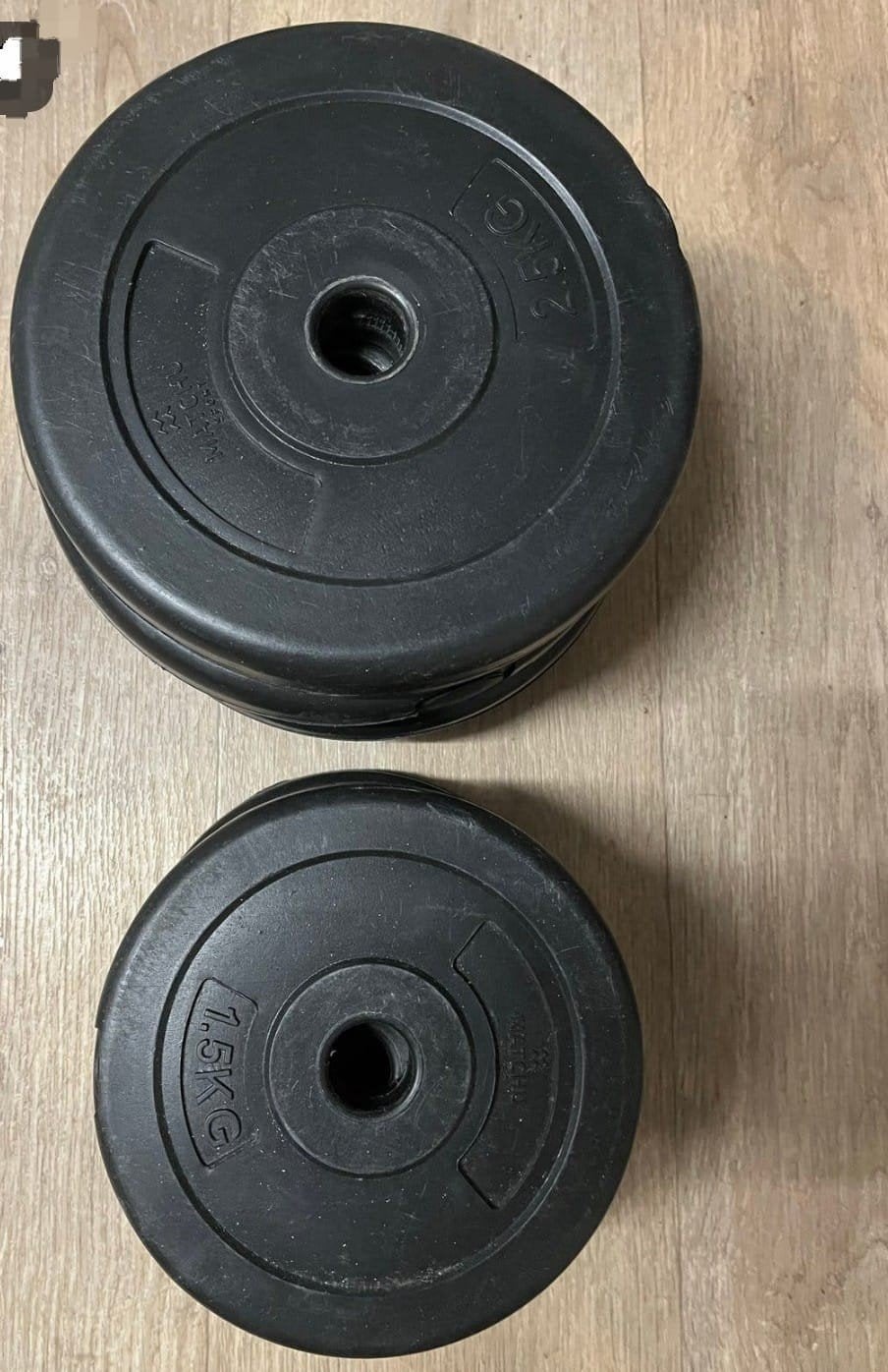 Halterschijven set 1.5kg en 2.5kg - Matchu Sports, Sport en Fitness, Fitnessmaterialen, Ophalen of Verzenden, Gebruikt, Armen