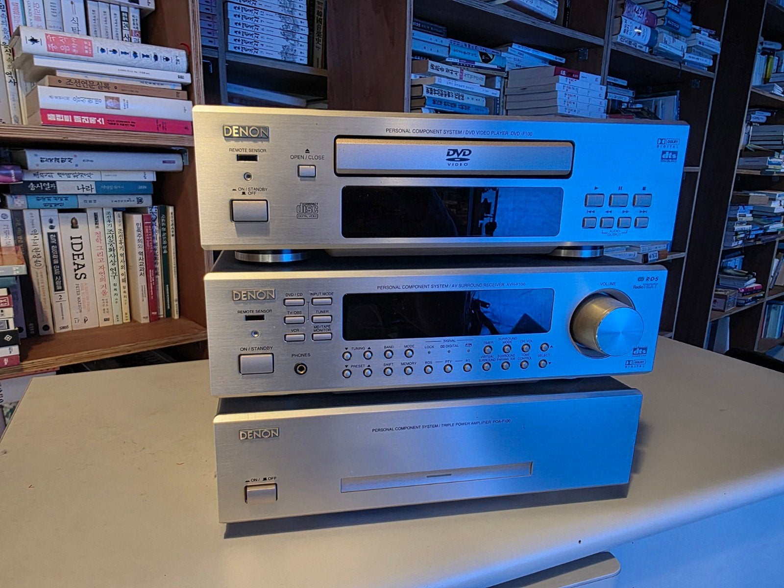 Denon AVR-F100 + POA-F100 in uitstekende staat, Ophalen, Denon, Losse componenten, Zo goed als nieuw